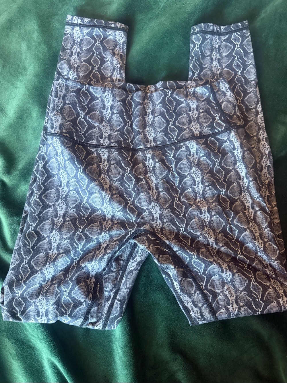 Til You Collapse Gray Snake-Print Leggings